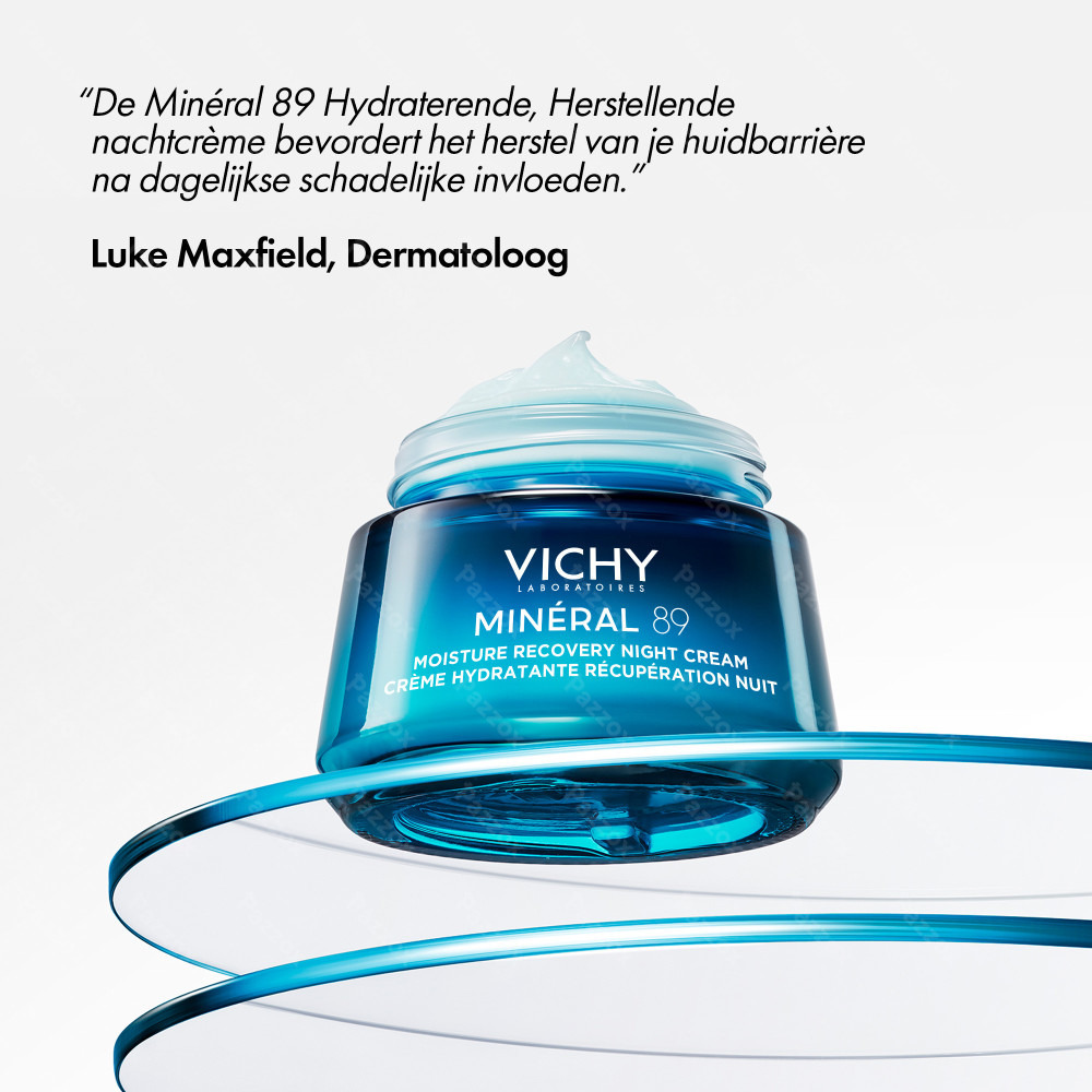 Vichy Minéral 89 Hydraterende Herstellende Nachtcrème 50ml