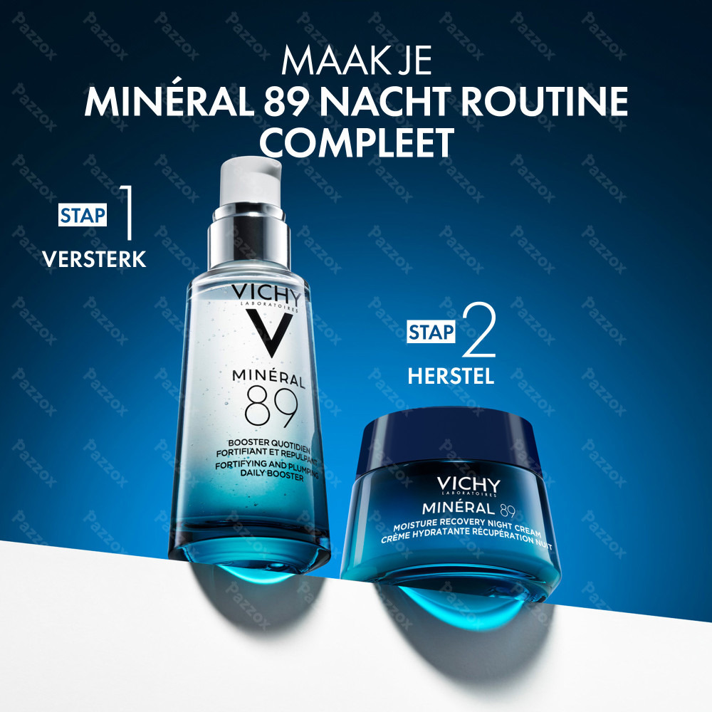 Vichy Minéral 89 Hydraterende Herstellende Nachtcrème 50ml