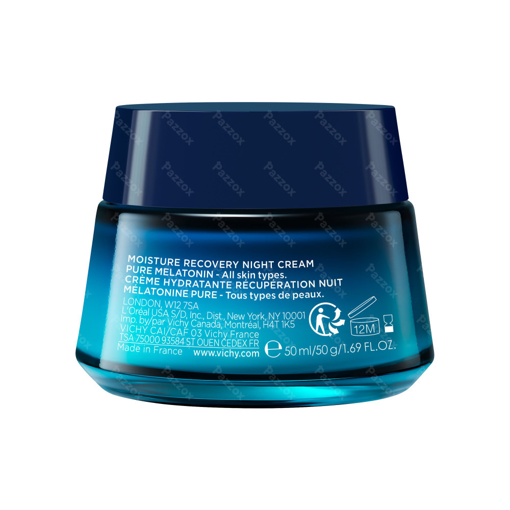 Vichy Minéral 89 Hydraterende Herstellende Nachtcrème 50ml
