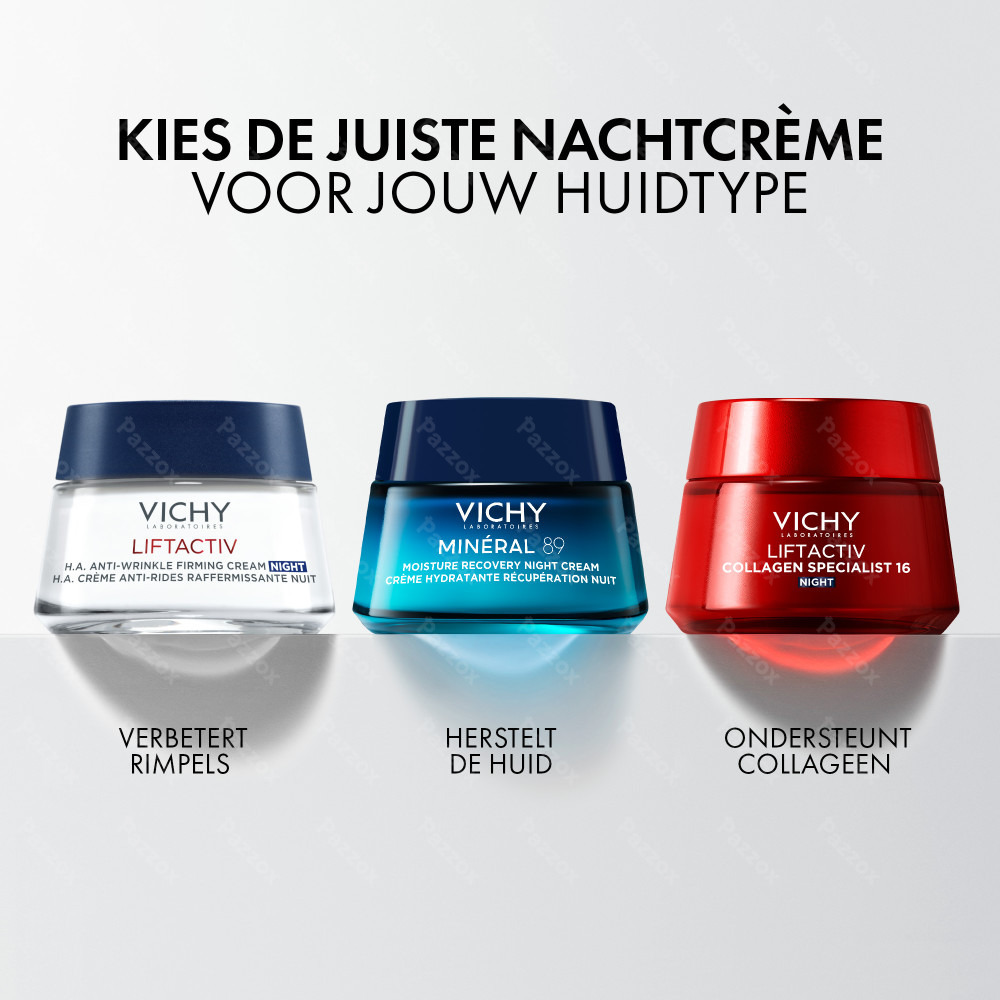 Vichy Minéral 89 Hydraterende Herstellende Nachtcrème 50ml