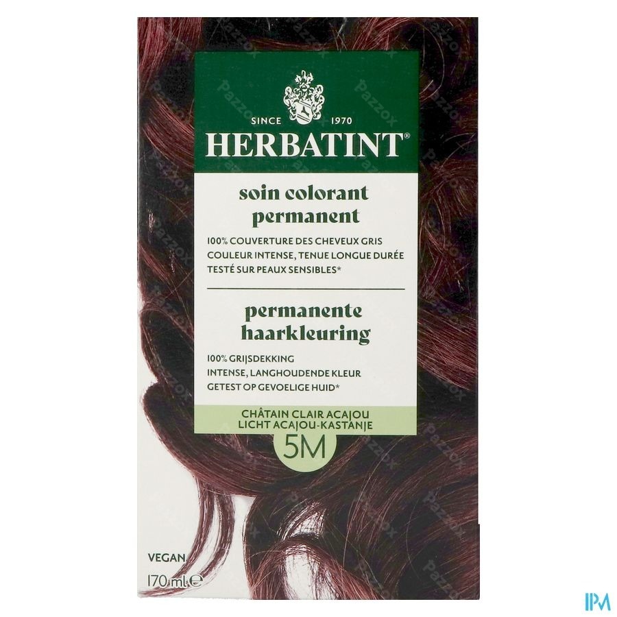 Herbatint 5m Licht Acajou Kastanje 170ml