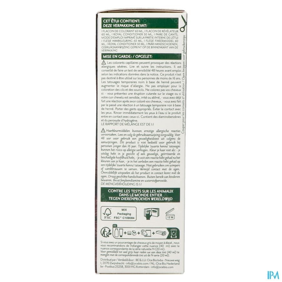 Herbatint 5m Licht Acajou Kastanje 170ml