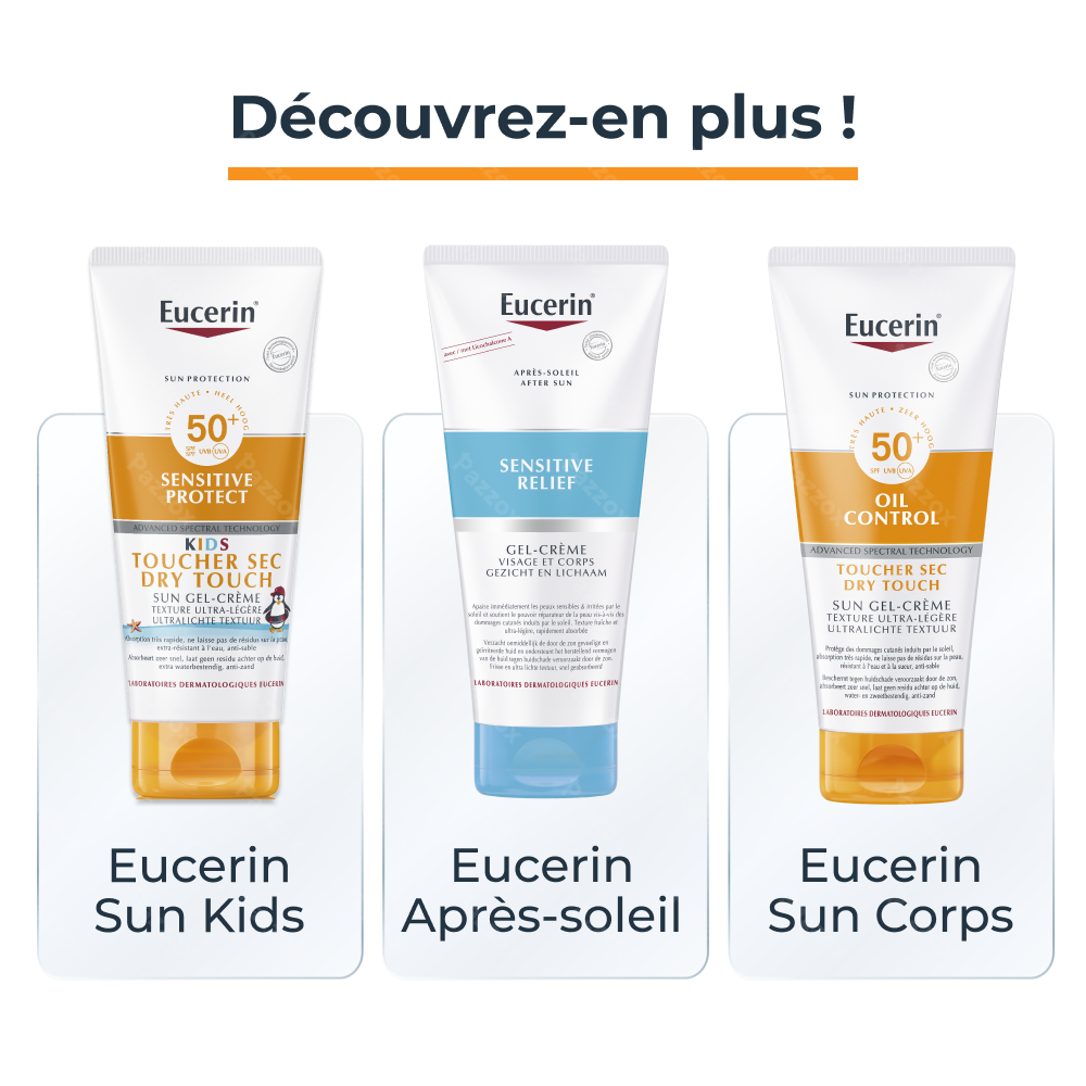 Eucerin Sun Oil Control SPF 50+ Toucher Sec Gel-Crème Teinté Medium Peau à Imperfections et Grasse 50ml
