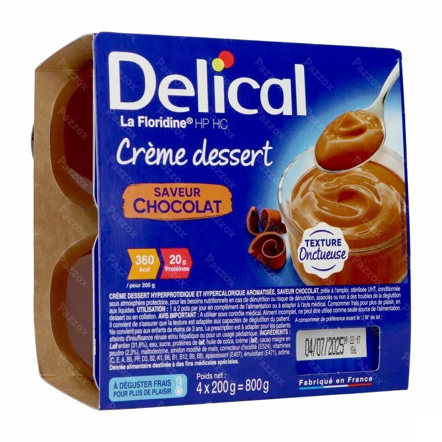Delical Creme Dessert La Floridine Chocolad.4x200g