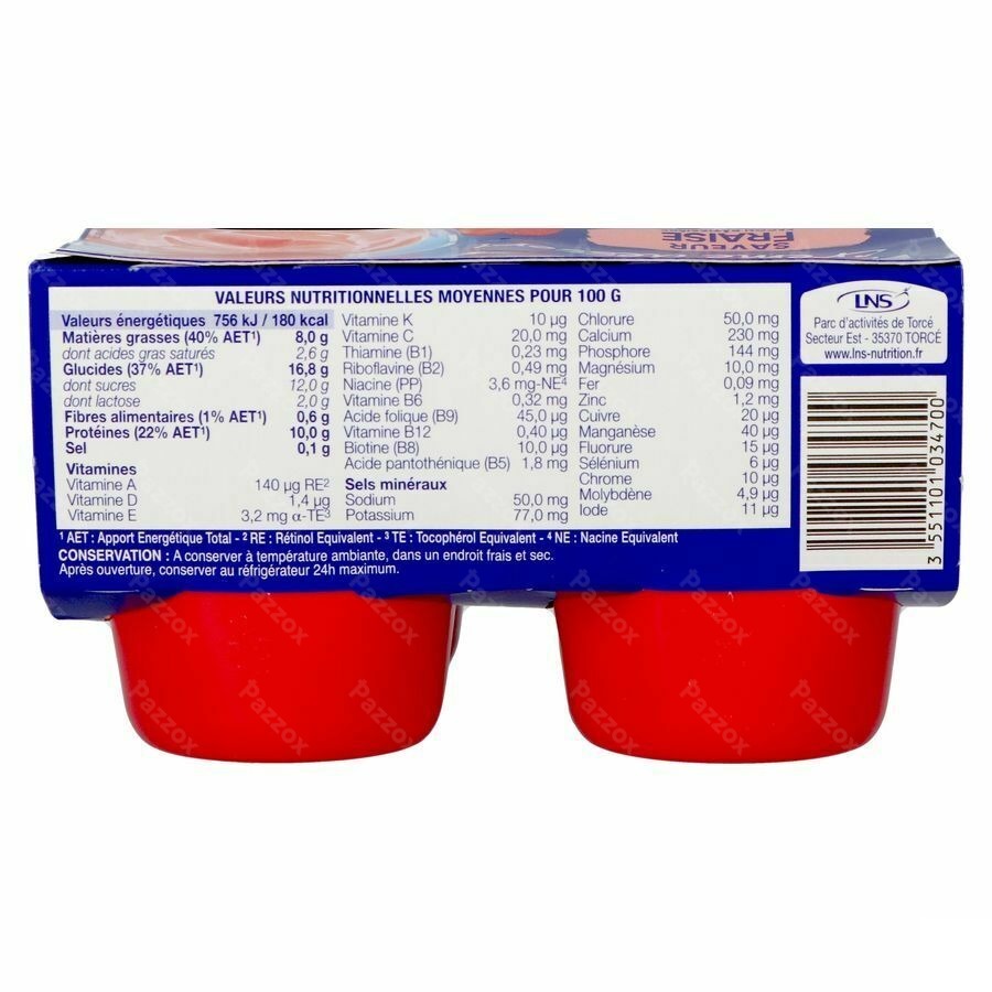 Delical Creme Dessert La Floridine Fraise 4x200g