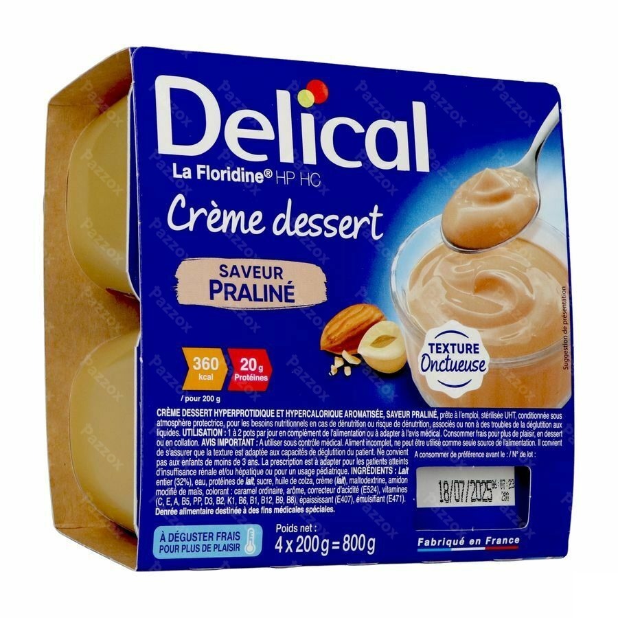 Delical Creme Dessert La Floridine Praline 4x200g
