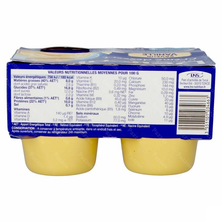 Delical Creme Dessert La Floridine Vanille 4x200g