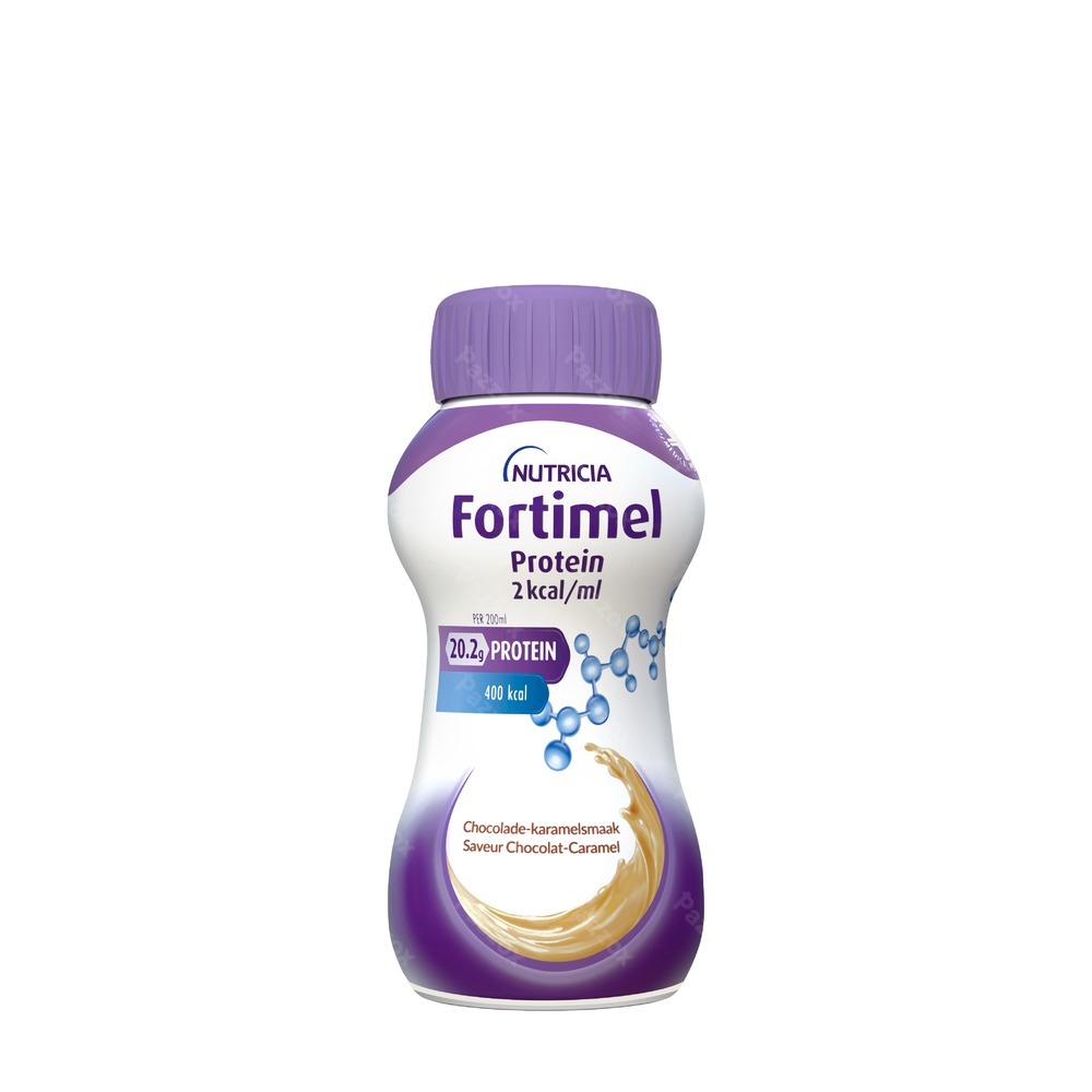 Fortimel Protein 2 Kcal Karamel en Chocolade 4x200ml