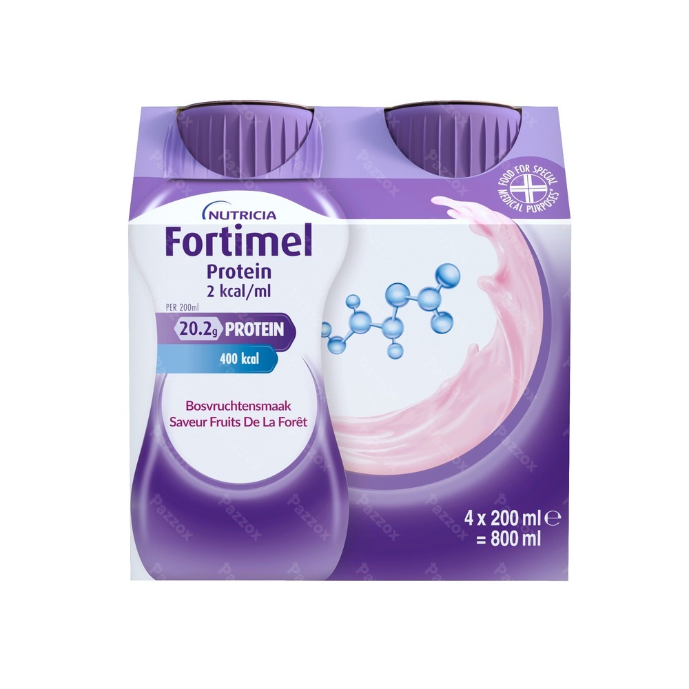 Fortimel Protein 2 Kcal Bosvruchten 4x200ml