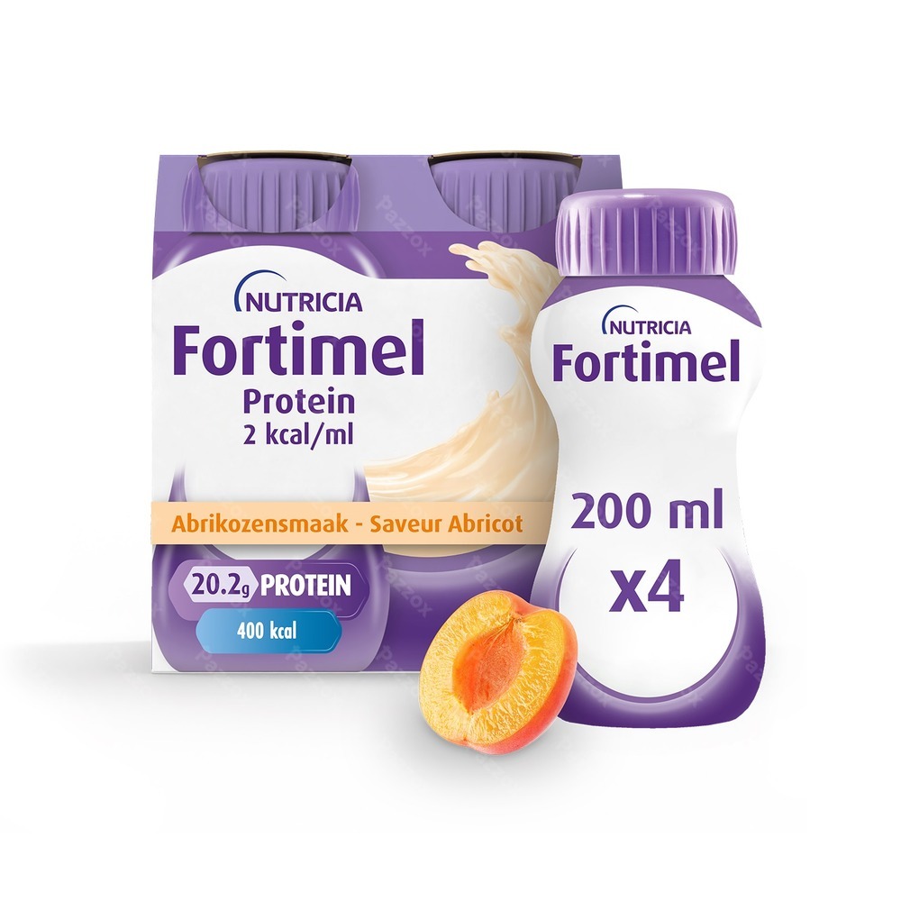 Fortimel Protein 2 Kcal Abrikoos 4x200ml
