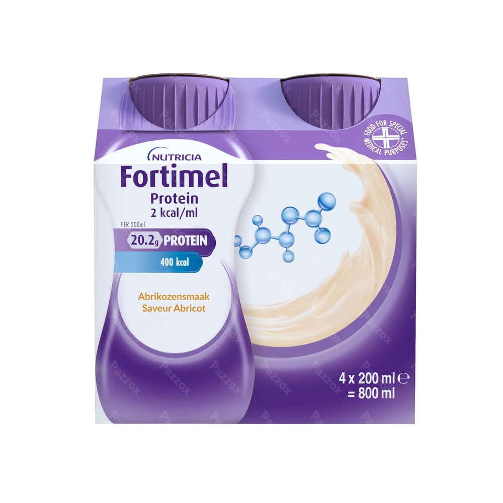 Fortimel Protein 2 Kcal Abrikoos 4x200ml