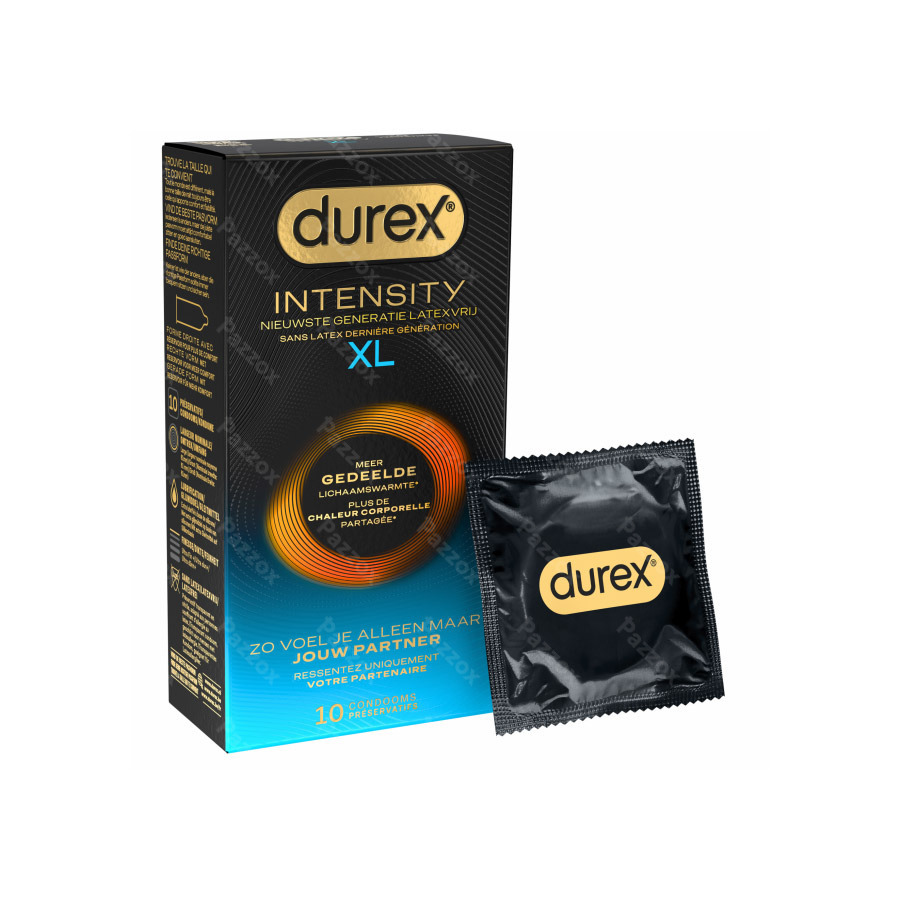 Durex Intensity XL Preservatifs 10 Pièces
