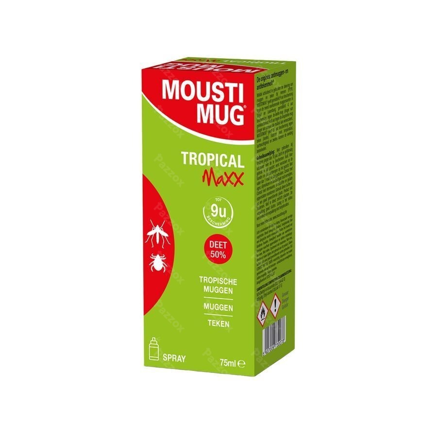 Moustimug Tropical Maxx Spray 50% Deet 75ml