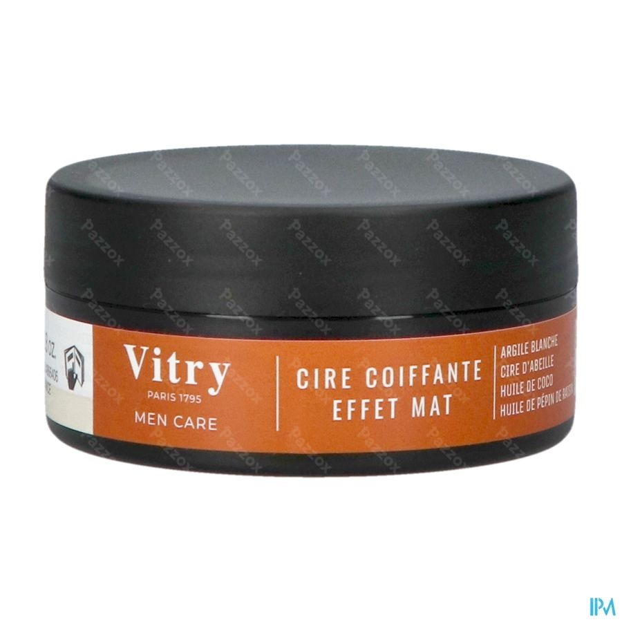 Vitry Homme Cire Coiffante Effet Mat 80g