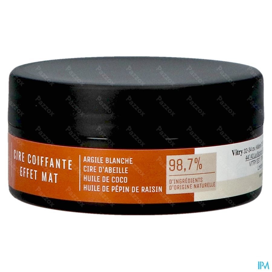 Vitry Homme Cire Coiffante Effet Mat 80g