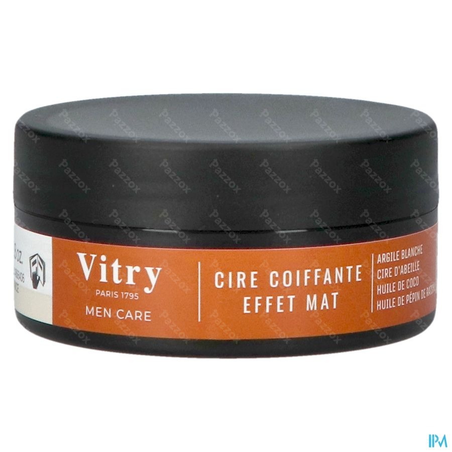 Vitry Homme Cire Coiffante Effet Mat 80g