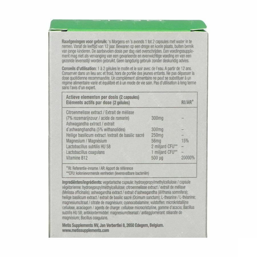 Metis Anti-Stress 03 Start 40 Plantaardige Capsules