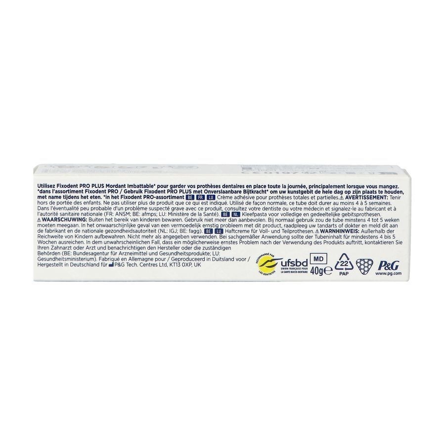 Fixodent Proplus Unbeatable Bite Tube 40g