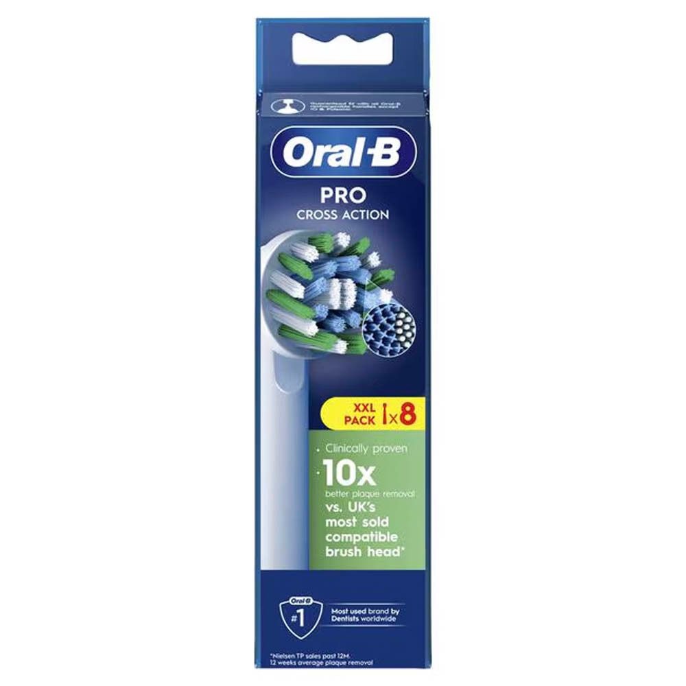 Oral-b Refill Eb50 Xf Cross Action Tetes Brosse 8