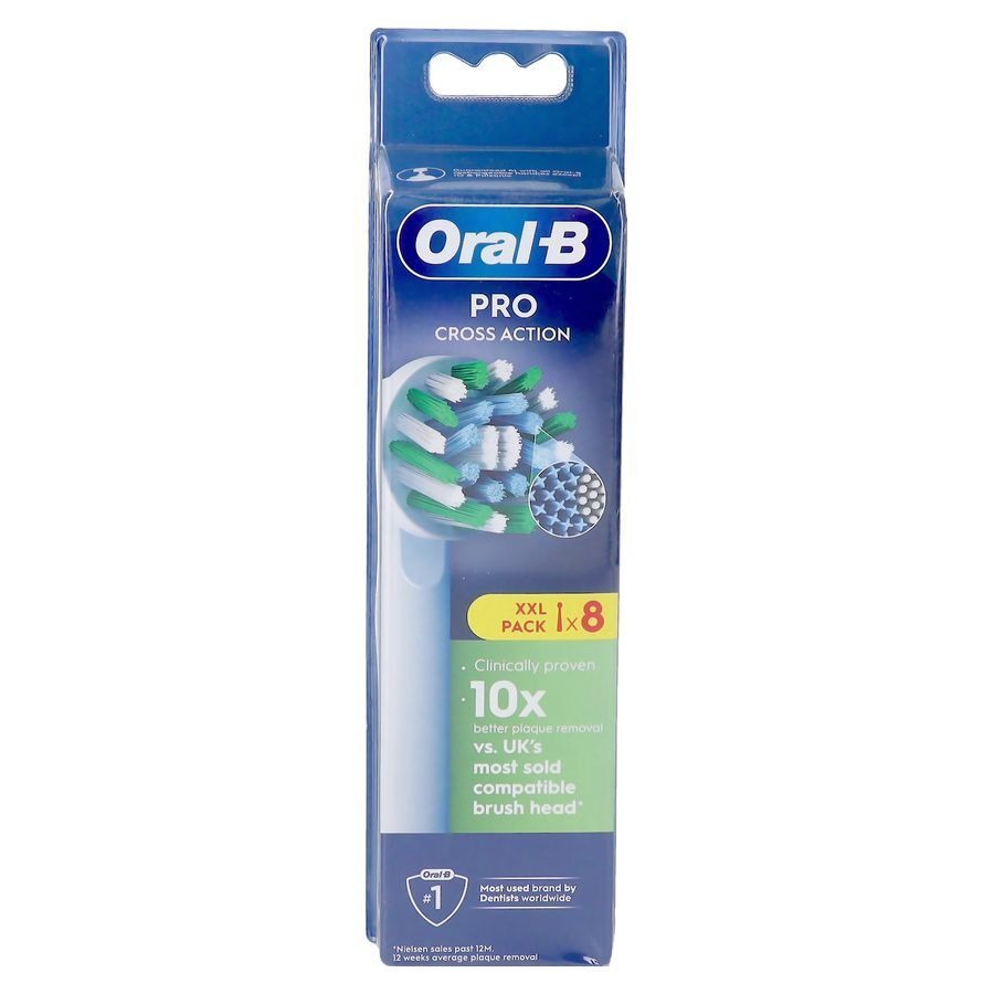 Oral-b Refill Eb50 Xf Cross Action Tetes Brosse 8