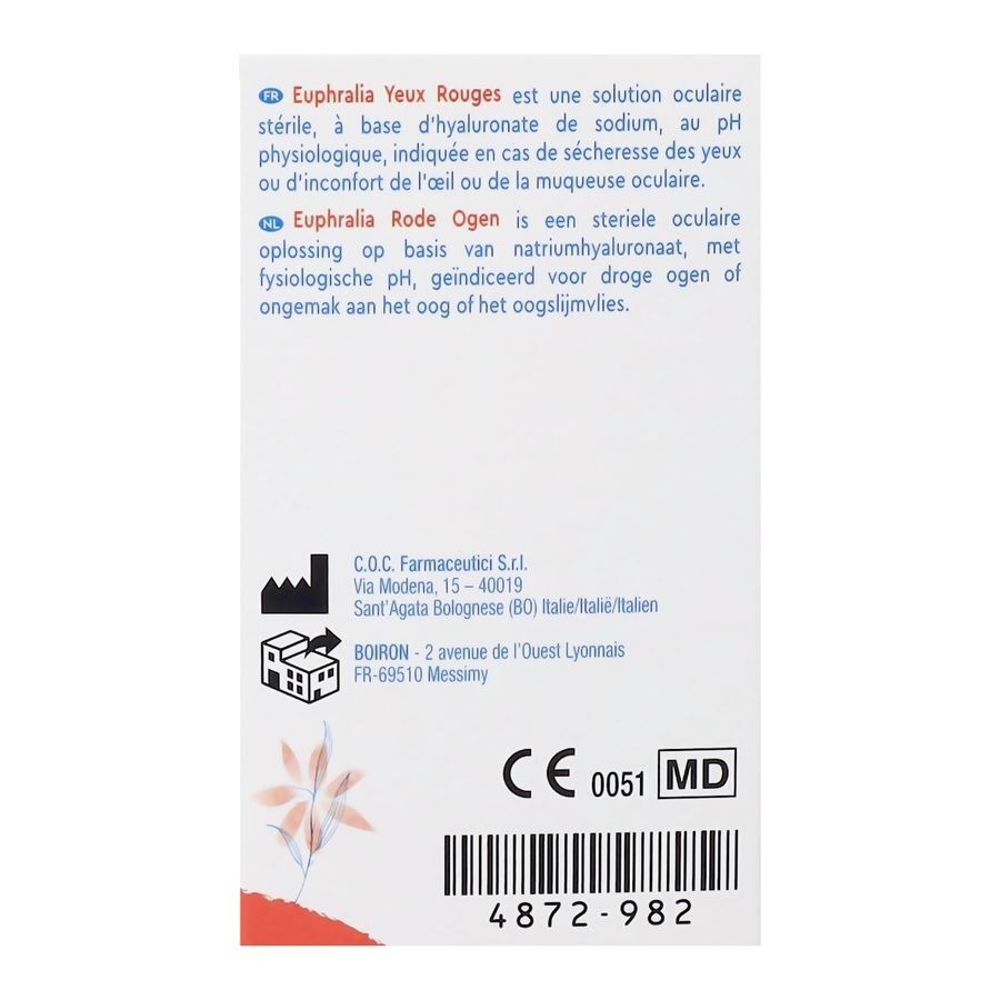 Boiron Euphralia Yeux Rouges 10ml