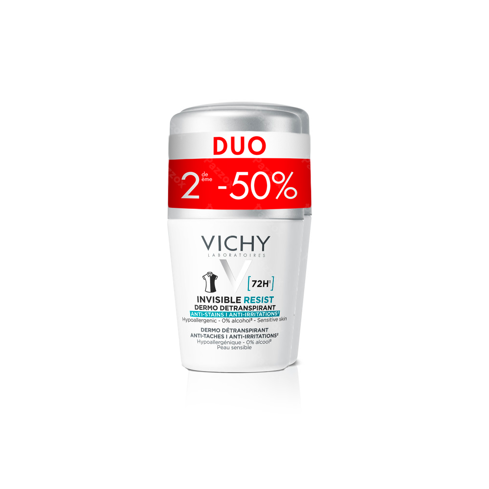 Vichy Deodorant Invisible Resist Anti-Transpirant 72u Promo 2x50ml