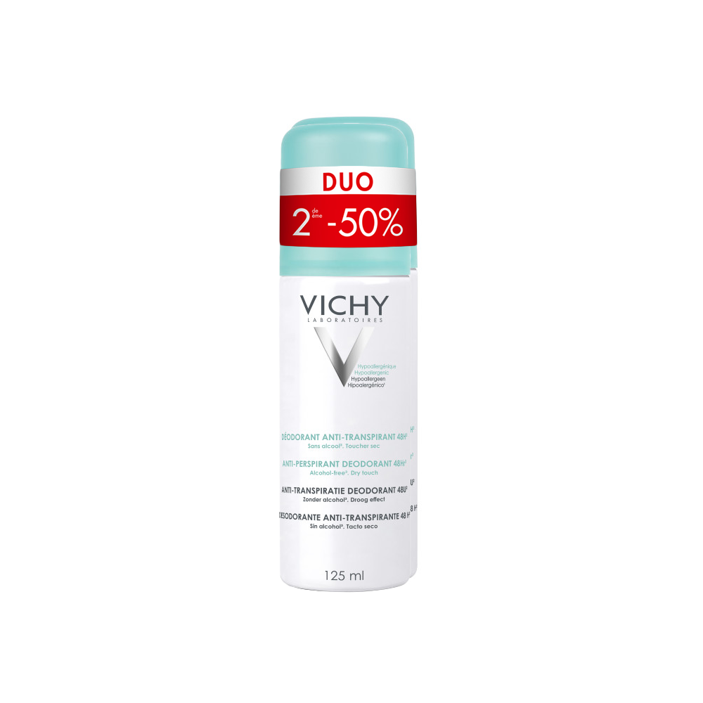 Vichy Déodorant Anti-transpirant 48h Promo 2x125ml