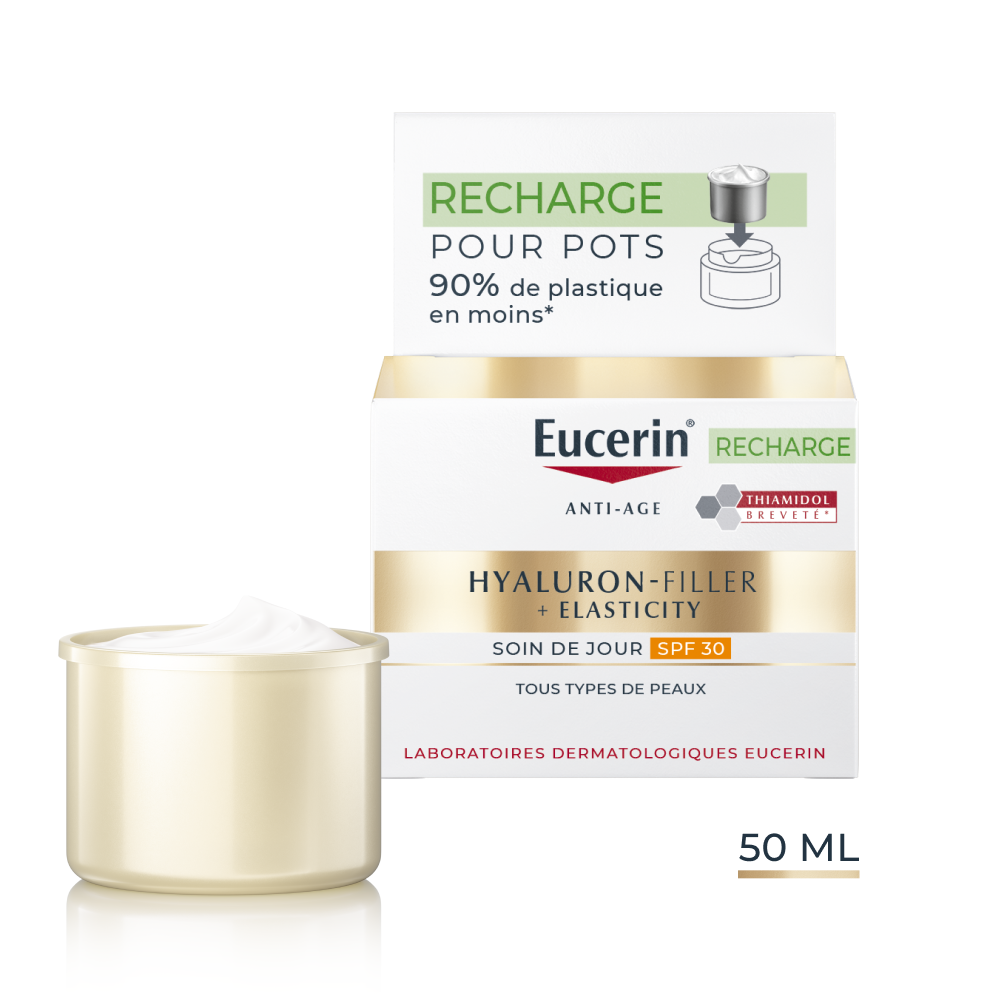 Eucerin Hyaluron-filler+elasticity crème du jour SPF 30 recharge 50ml