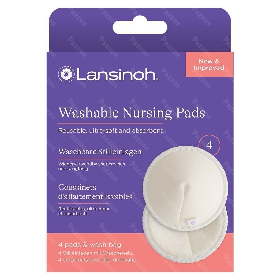 LANSINOH COUSSINETS ALLAITEMENT LAVABLES
