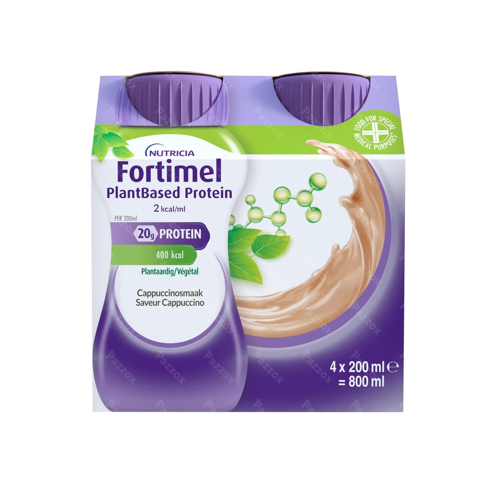 Fortimel Plantbased Protein Saveur Cappuccino 4x200ml