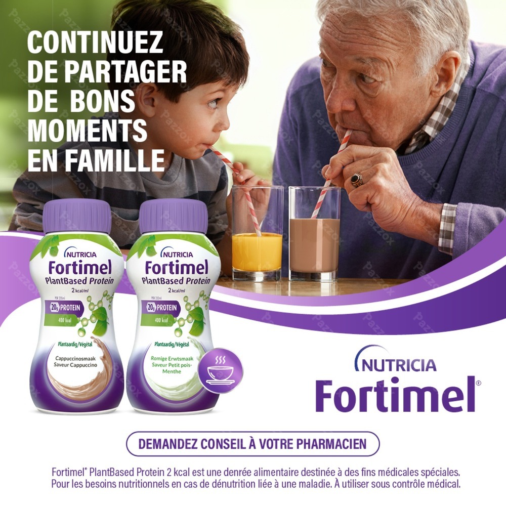 Fortimel Plantbased Protein Saveur Cappuccino 4x200ml