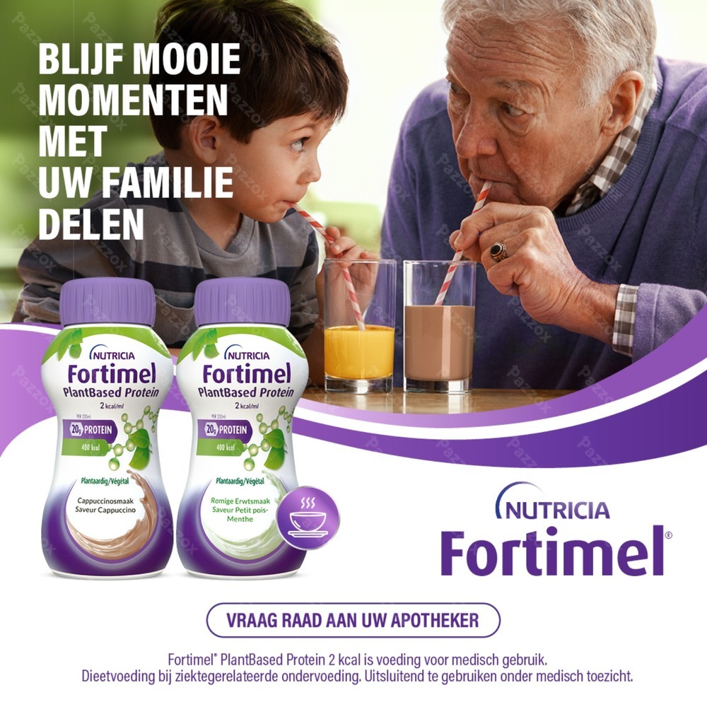 Fortimel Plantbased Protein 2Kcal Capuccinosmaak 4x200ml