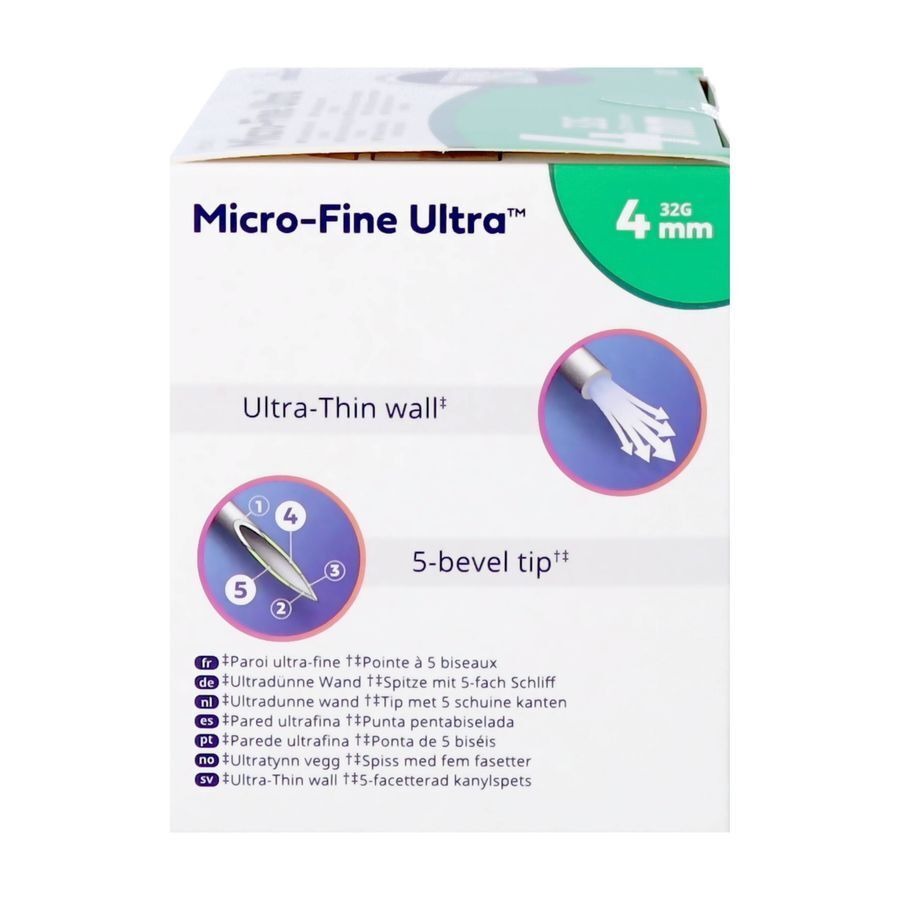 Microfine Ultra Aiguille Stylo 4mm 32g 100