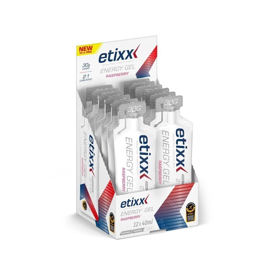 Etixx Energy Gel Raspberry 12x40ml