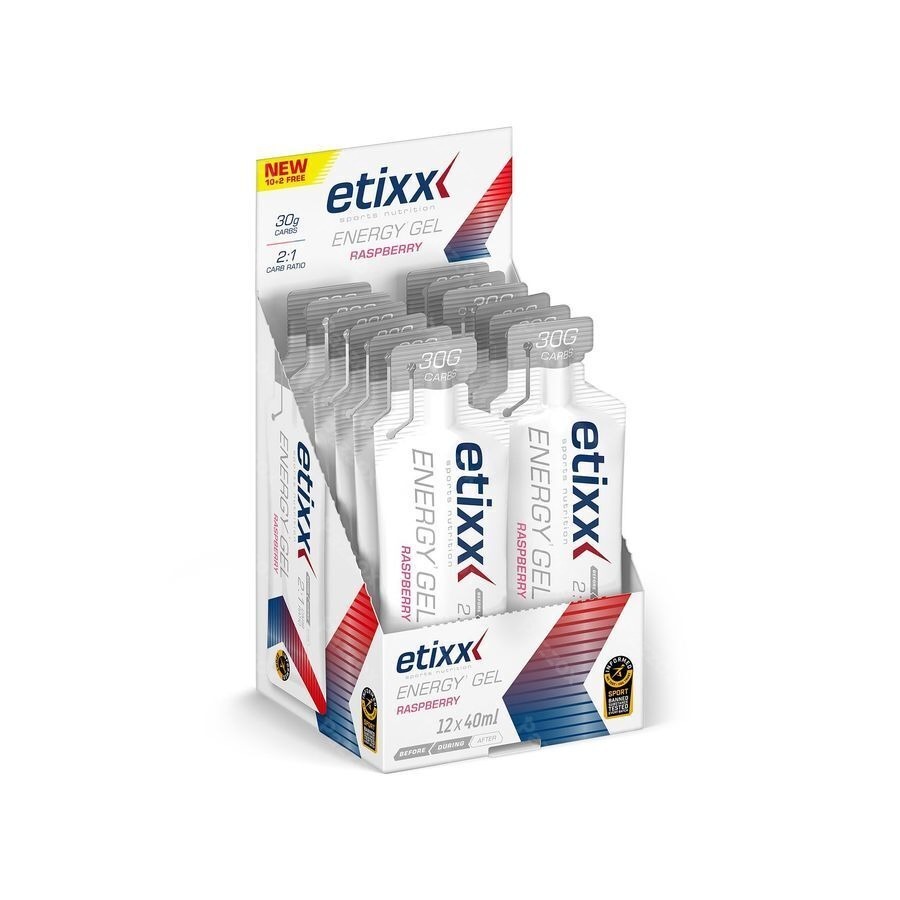 Etixx Energy Gel Raspberry 12x40ml