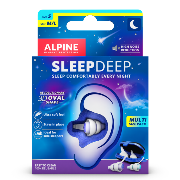 Alpine Sleepdeep Multisize 2 Paires de Bouchons d'Oreille