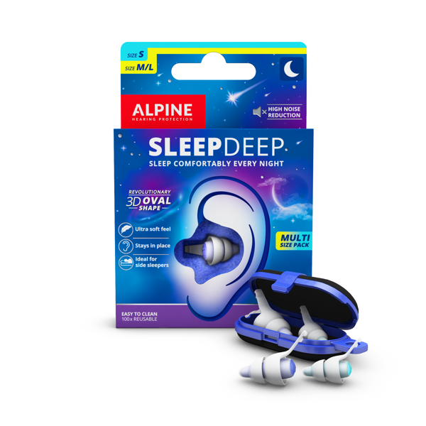 Alpine Sleepdeep Multisize 2 Paires de Bouchons d'Oreille