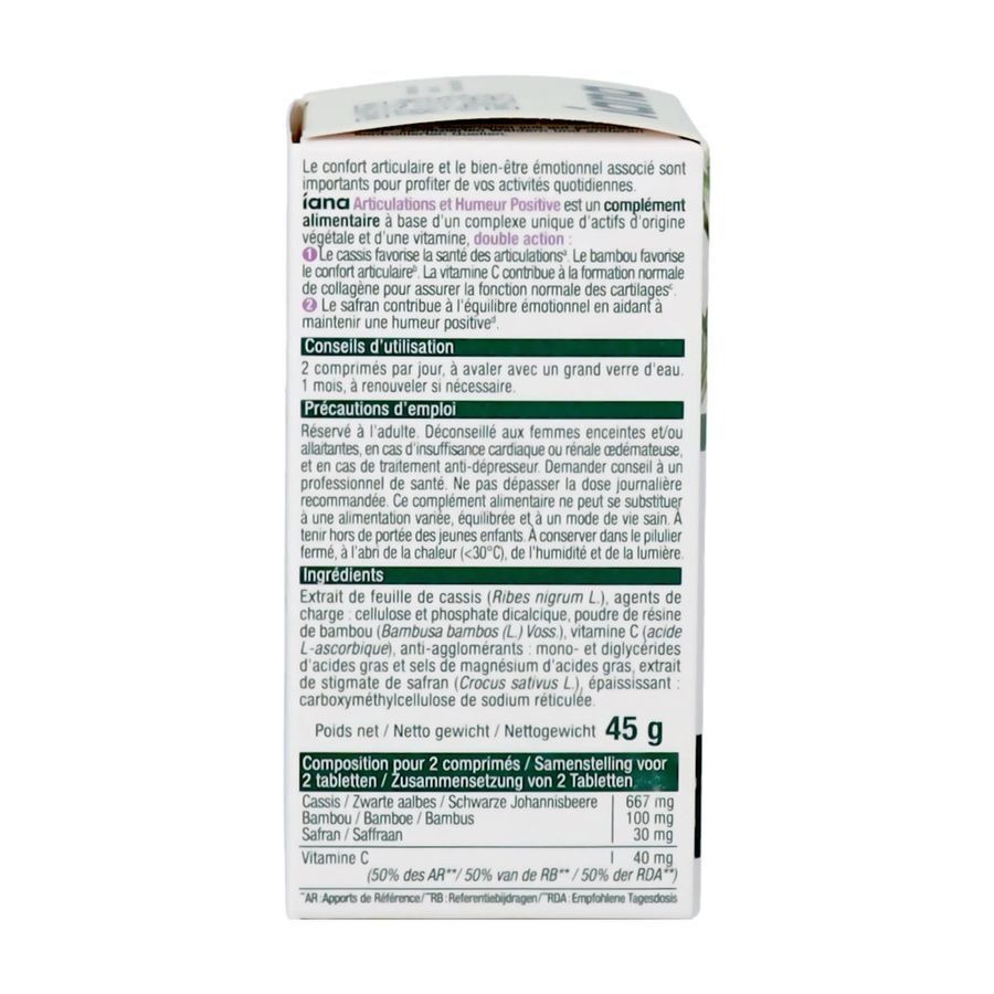 Iana Sante Articulaire & Humeur Positive 60 Comprimés