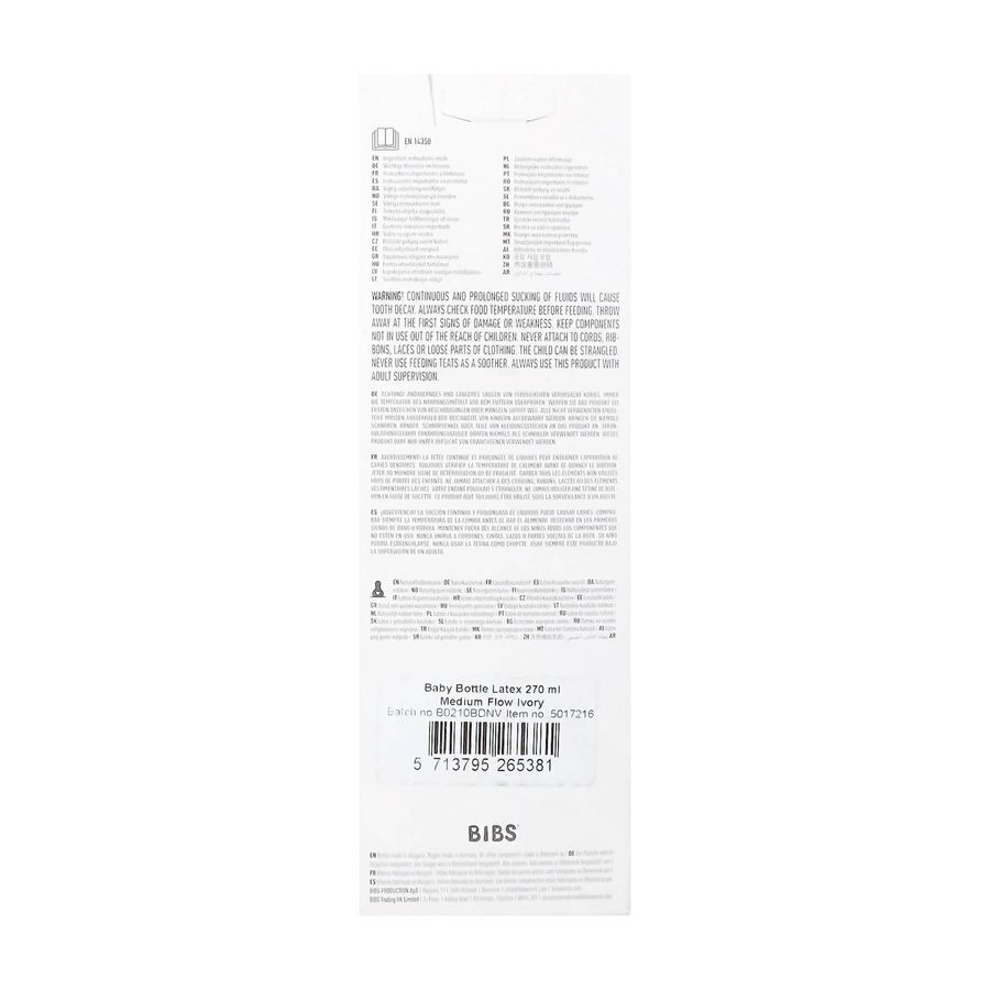 Bibs Biberon Set Complet Ivory 270ml