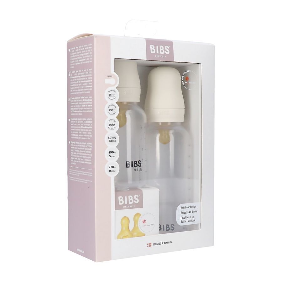 Bibs Biberon Grow&flow Combipack Ivory
