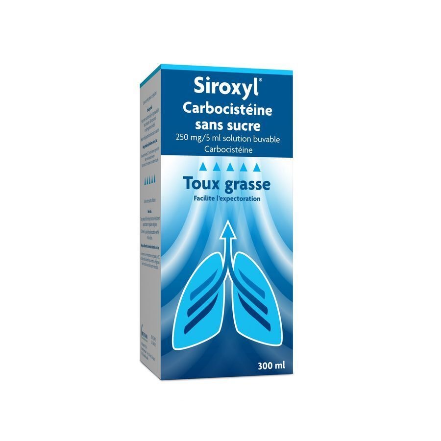 Siroxyl Carbocisteine Sans Sucre 250mg/5ml 300ml