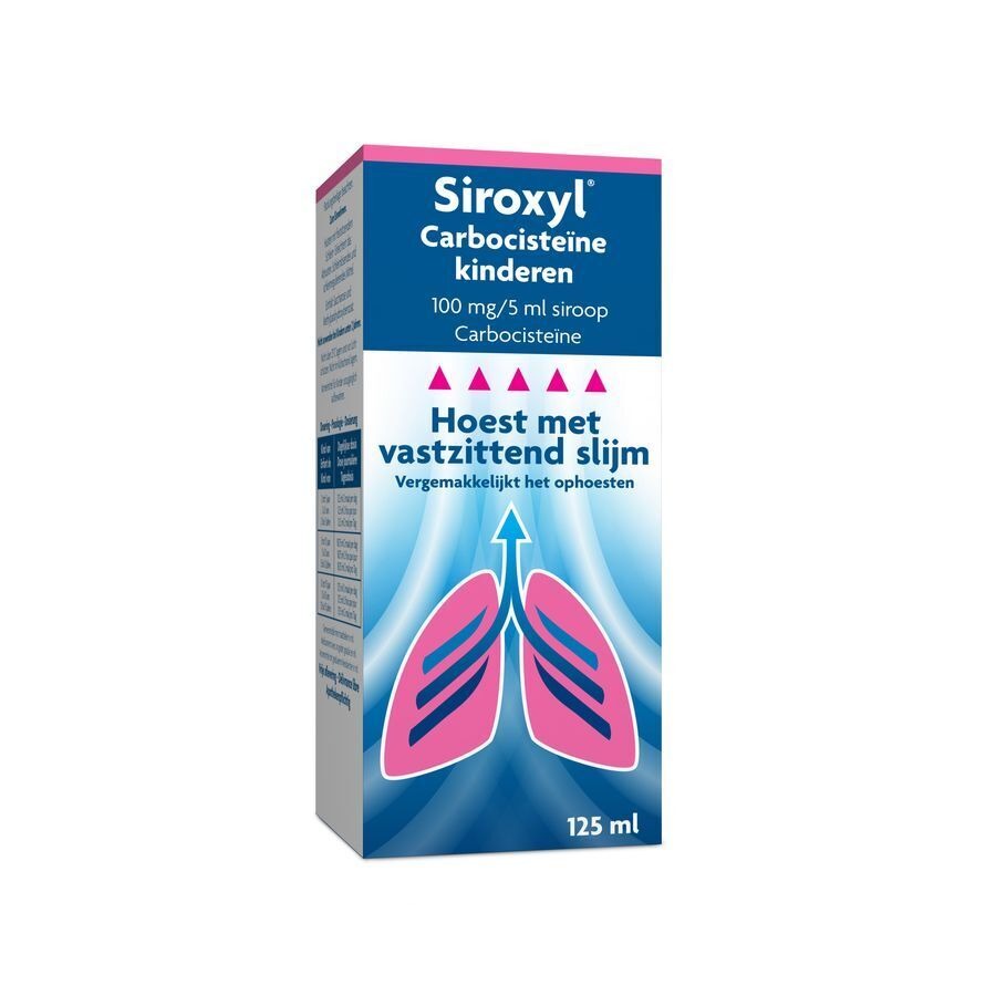 Siroxyl Carbocisteïne 100mg/5ml Siroop Kinderen 125 ml