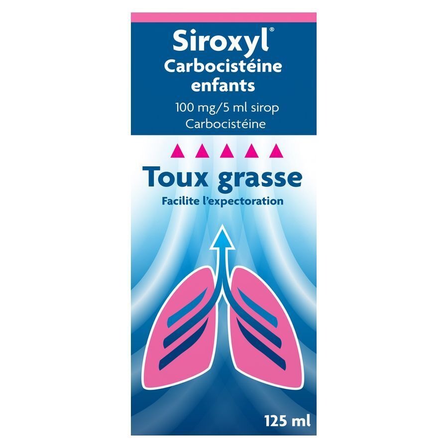 Siroxyl Carbocisteïne 100mg/5ml Sirop Enfants 125 ml
