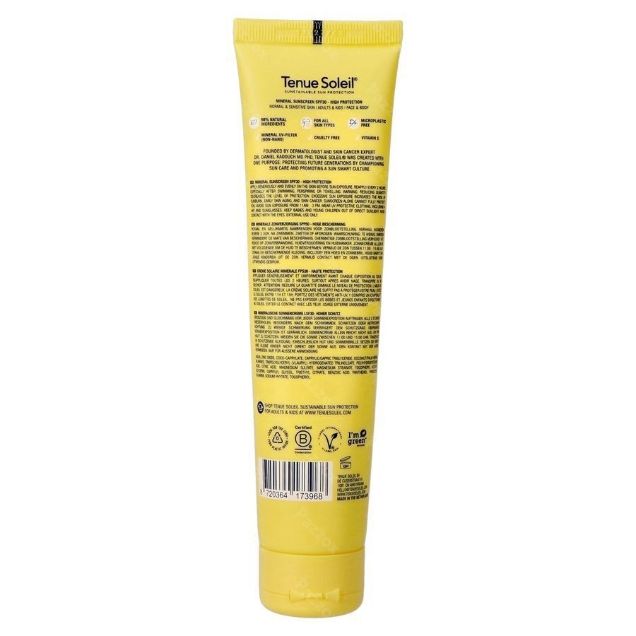 Tenue Soleil Minerale Zonnecreme Spf30 100ml