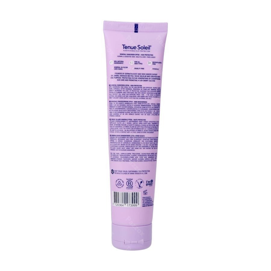 Tenue Soleil Minerale Zonnecreme SPF50 100ml