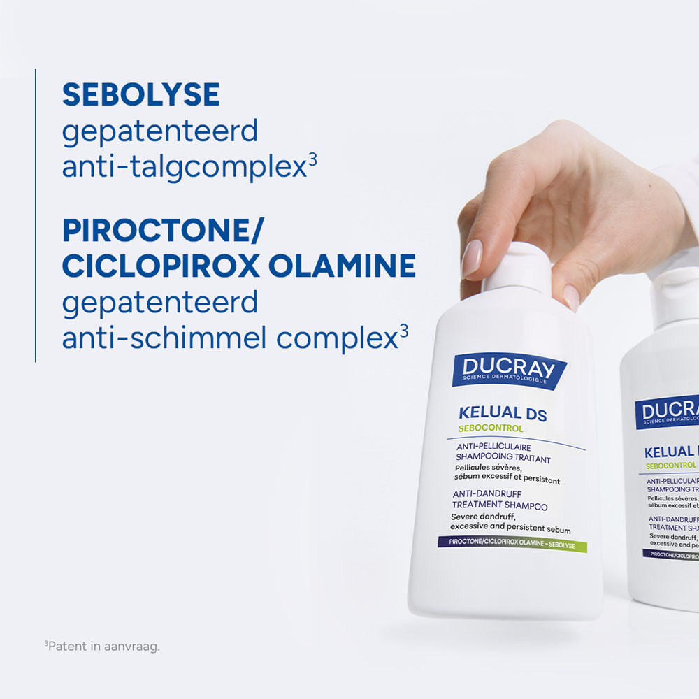 Ducray Kelual DS Sebocontrol Behandelende Anti-roos Shampoo, Ernstige schilfers, Overmatig en hardnekkig talg 100ml