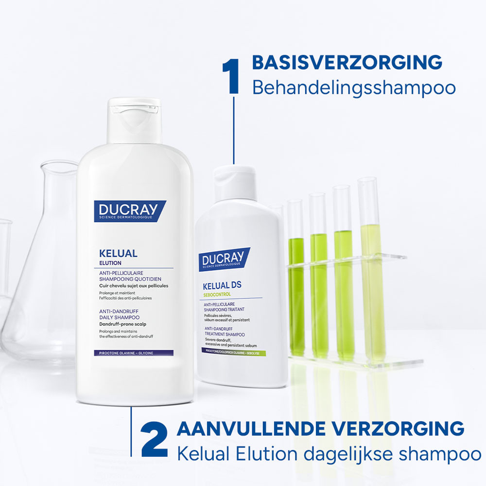 Ducray Kelual DS Sebocontrol Behandelende Anti-roos Shampoo, Ernstige schilfers, Overmatig en hardnekkig talg 100ml
