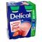 Delical Melkdrank Z/suiker Aardbei 4x200ml