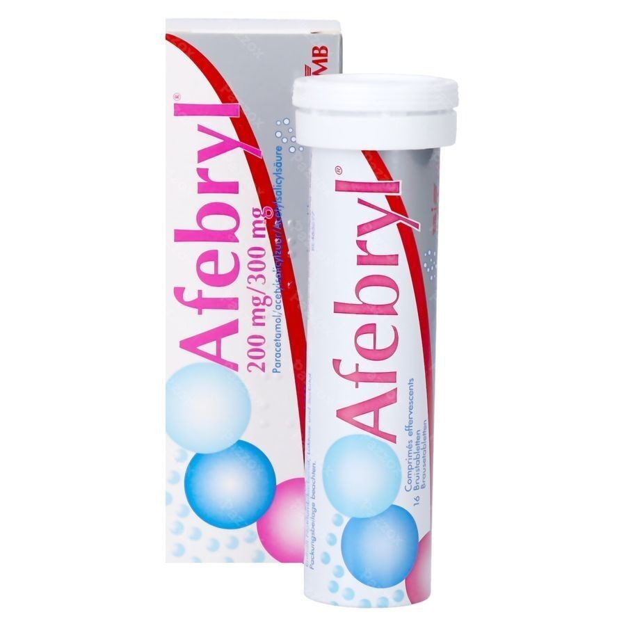 Afebryl 200mg/300mg 16 Bruistabletten