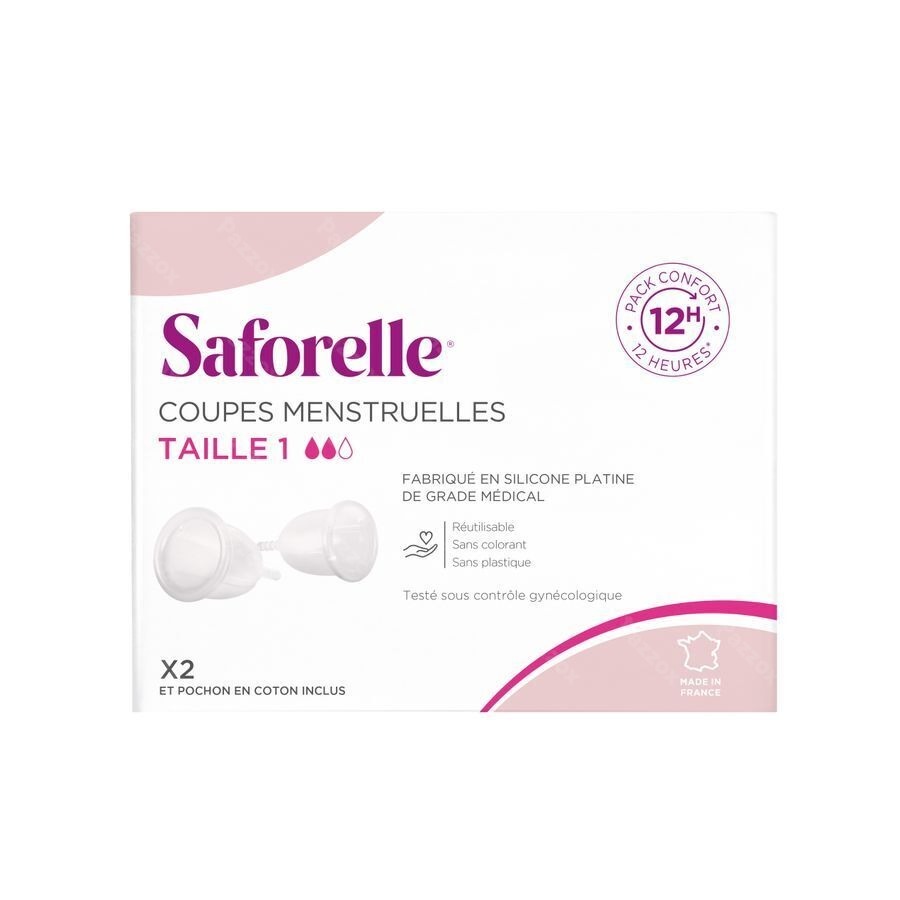 Saforelle Coupes Menstruelles Pack Confort 12h T1